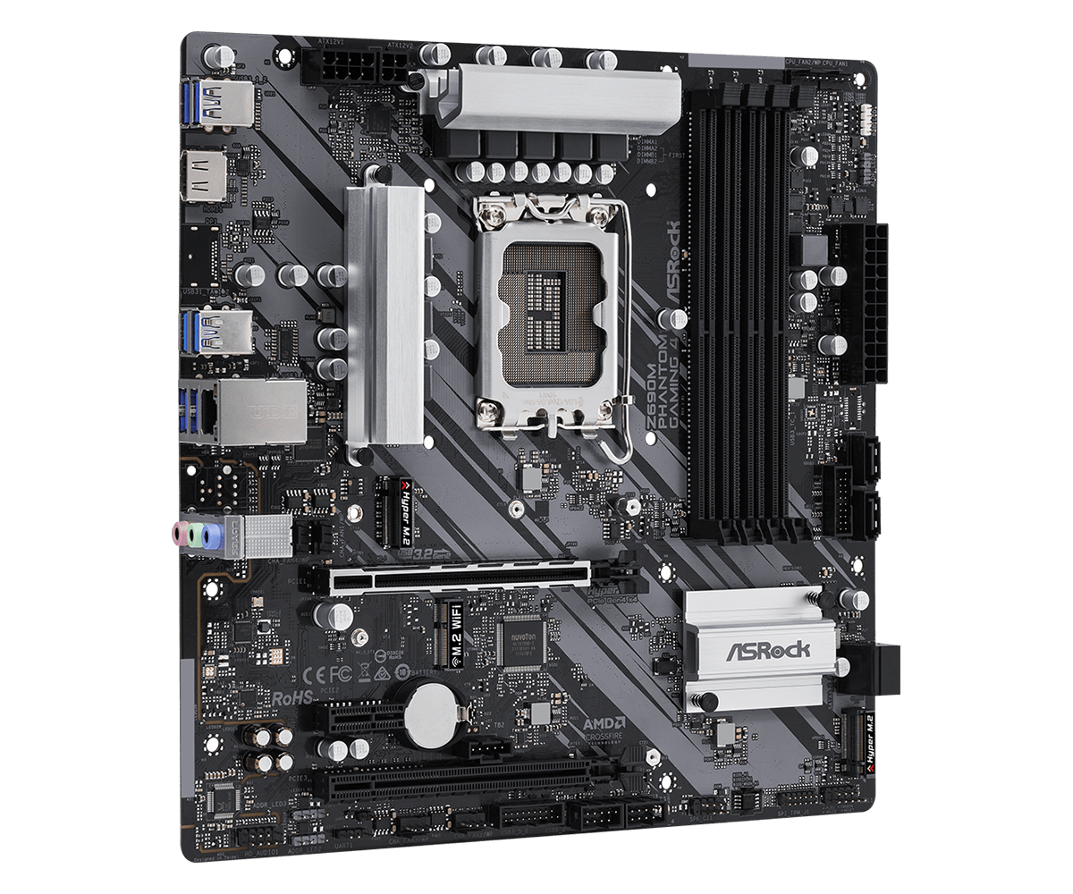 ASRock Z690M PHANTOM GAMING 4  - X870E Atx Motherboard recension och pris