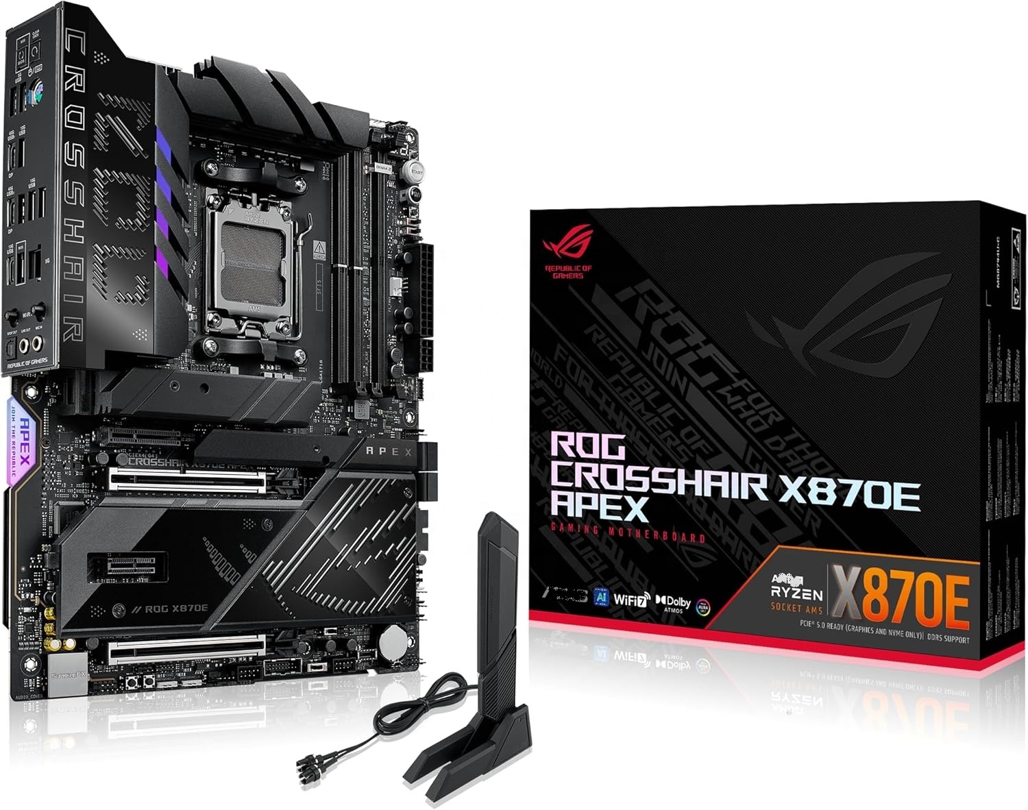 Rog Crosshair X870e Apex X870e - X870E Atx Motherboard recension och pris