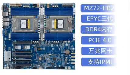 MZ72-HB2 Dual Socket SP3 Mothe - Dual Socket Sp3 Epyc Motherboard recension och pris